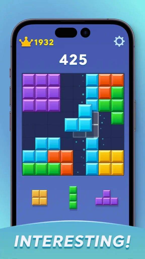Block Blast MOD APK Intresting Written Image