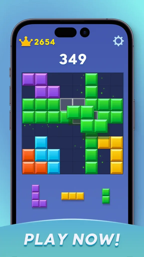 Block Blast MOD APK Play Now Written Image screenshot